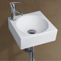 Rue Du Bain - Lave Mains Carré céramique Blanc - 29x29 cm - Like