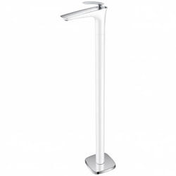Robinet Mitigeur Lavabo Totem sur pied, Blanc, Concep't