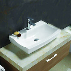 Rue Du Bain - Vasque pour salle de bain Rectangulaire - Céramique - 48x32 cm - Cosmopolitan