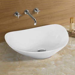 Rue Du Bain - Vasque pour salle de bain Ovale - Céramique - 54x43 cm - Motion