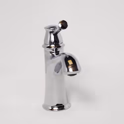 Mitigeur haute qualité tout en laiton aux formes arrondies et aux allures rétro à monter avec une bonde clic-clac (voir produ ...