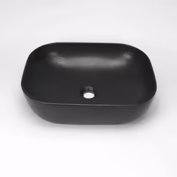 Chic et moderne, la vasque pour salle de bain noire Maze en céramique mettra en valeur la décoration de votre salle de bain d ...