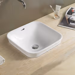Découvrez notre nouvelle vasque semi encastrée en céramique. Avec son rebord taillé en biseau cette élégante vasque en cérami ...