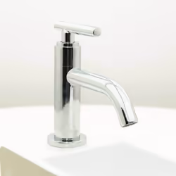 Robinet eau froide Pure pour votre lave-mains. Corps et poignée en laiton chromé. Le robinet salle de bain dispose d'une cart ...