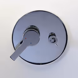 Robinet Mitigeur de Douche encastrable tout en laiton finition chromé à monter avec une pomme de tête et/ou pommeau à main. P ...