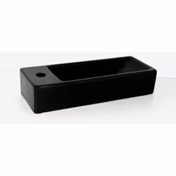 Description générale Équipez votre toilette avec le Lave main Rectangulaire Gain de Place Minimalist, conçu pour s'intégrer f ...
