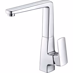 Le robinet surélevé Quare en laiton chromé est un mitigeur avec un bec pivotant. Ce robinet cuisine ou salle de bain mitigeur ...
