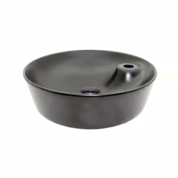 Laissez-vous tenter par notre ravissante vasque pour salle de bain ronde Lodge en céramique noire mate. Cette vasque de salle ...