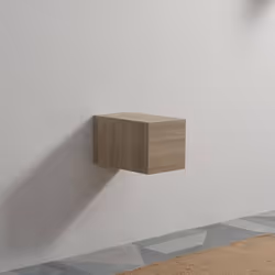 Optimisez l'espace de votre salle de bain avec le Tiroir de rangement suspendu Tendance plaqué couleur Bois naturel avec poig ...