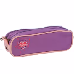 Trousse - KICKERS - I love - Double compartiment - Violet - Enfant