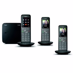 Téléphone sans-fil Gigaset CL660 Trio - Écran couleur - Répertoire 400 contacts - Noir anthracite