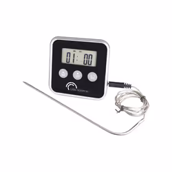 Thermomètre de cuisson - Thermo Chef - Maîtrisez parfaitement toutes vos cuissons grâce à ce thermomètre avec sonde et timer ...