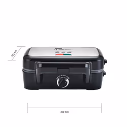 Little Balance Speed'n Mixt gaufrier et appareil à croque-monsieur 1200 W Noir, Argent - Vue supplémentaire 4