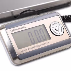 Codamex PESE COLIS ELECTRONIQUE 200KG/50G LBO 8371 pèse-lettres Pèse-lettre électronique Aluminium, Métallique
