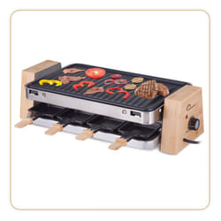 Little Balance 8388 raclette 8 personne(s) 1500 W Noir, Bois