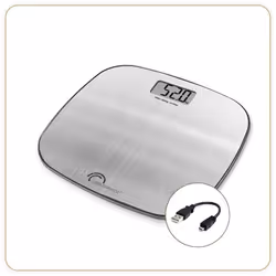 Little Balance 8416, Pèse-personne électronique, 180 kg, 100 g, Acier inoxydable, Carré, Acier inoxydable