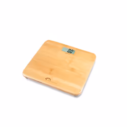 Little Balance My bambou, Pèse-personne électronique, 150 kg, 100 g, Bois, kg, lb, ST, Carré
