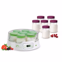Little Balance Yogurt 7 Digital + 6 pots, 12 W, 1,33 L, Vert, Blanc