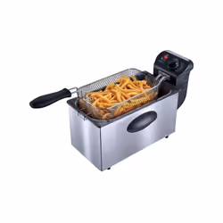 Friteuse 0.6 kg - Happy Frites Tradition - La friteuse idéale pour ceux qui aiment les frites fraîches ! - Cuve émaillée amov ...