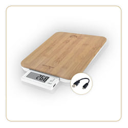 Codamex PESE LETTRES ET COLIS ELECTRONIQUE 10KG/1G BAMBOU - LBO8579 pèse-lettres Pèse-lettre électronique Bambou, Bois