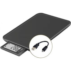 Little Balance 8580 escabeaux de cuisine Noir Comptoir Rectangle Balance de ménage électronique