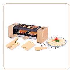 Little Balance 8618 raclette 2 personne(s) 350 W Noir, Bois