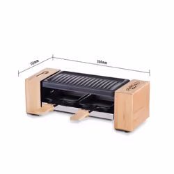 Little Balance 8618 raclette 2 personne(s) 350 W Noir, Bois - Vue supplémentaire 4