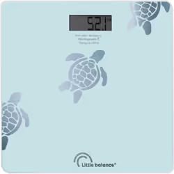 Little Balance 8730, Pèse-personne électronique, 180 kg, 100 g, Bleu, Carré, Verre trempé