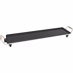 Little Balance Wood 90 Microcéramique, Noir, Pose libre, 1 zone(s), 900 x 230 mm, Rotatif, 240 °C