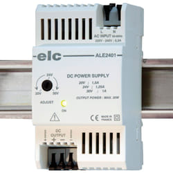 ELC - Alimentation pour rail din 24V c.c. 1.25A, 190 264V c.a., 30W