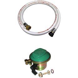 Alice's Garden - Kit Tuyau flexible de gaz 1.5 m à embouts mécaniques + Détendeur Quick-on Ø20mm Butane 28mbar 1.3kg/h. raccord rapide – Normes nf