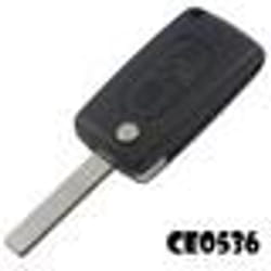Cle plip pour peugeot 107 207 208 307 308 sw 407 modèle ce0536 lame avec rainure coque telecommande pro-plip