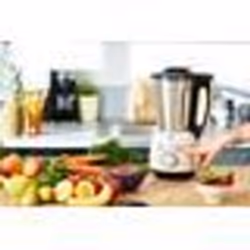 Blender chauffant mixeur et cuiseur 15L - Inox et crème - 1400W - Cook & Ice V3