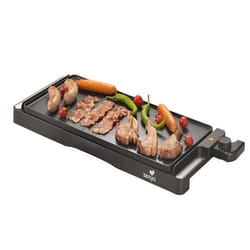 SENYA Plancha lectrique 8 Personnes - Plaque Pierre Antiadhsive 2200W Thermostat Rglable  Compatible Lave-Vaisselle
