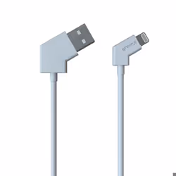 GREEN_E Cable lightning MFI embout rotatif - 12 m - Blanc