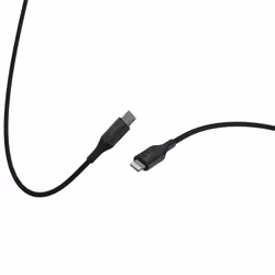 Green E GR2080, 2 m, Lightning, USB C, Mâle, Mâle, Noir