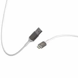 Green E GR2083, 2,5 m, Lightning, USB A, Mâle, Mâle, Blanc