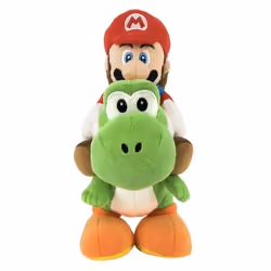 Peluche - Nintendo - Mario et Yoshi - 22 cm - Licence Super Mario - Mixte