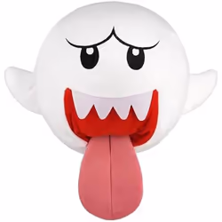 Peluche - NINTENDO - Super Mario - Grand Boo 27cm - Licence Officielle - Douceur et Qualité
