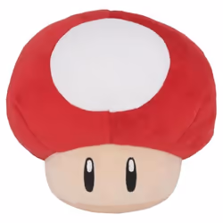 Peluche - Nintendo - Super Mario - Champignon 16 cm - Rouge et blanc - Douce et colorée
