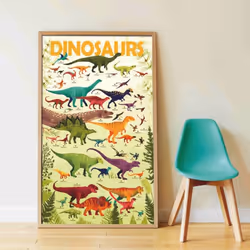 Poppik Sticker Lernposter Dinosaurier affichages 100 x 68 cm 1 pièce(s)
