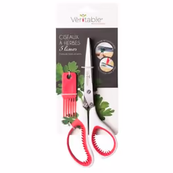 Véritable NBBX33XXXXVB ciseau de cuisine 201 mm Rose, Acier inoxydable, Blanc Herbe