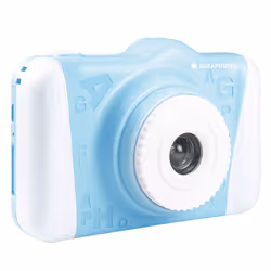 AgfaPhoto Realikids Cam 2, Appareil photo numérique pour enfants, Anglais, 115 g, Bleu, Blanc