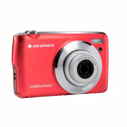 AgfaPhoto Compact Realishot DC8200, 18 MP, 4896 x 3672 pixels, CMOS, 8x, Full HD, Rouge