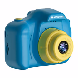 AgfaPhoto Compact Realikids Cam Mini, 12 MP, CMOS, HD, 58 g, Bleu, Jaune