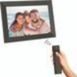 AGFA PHOTO Realiview APF1000 - Cadre Photo Numérique 10 Pouces - LED 1024x600 Affichage Photo Horloge Calendrier - Noir