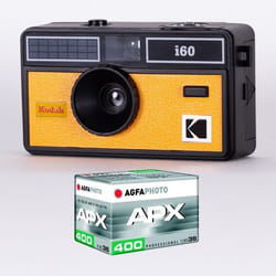 KODAK - Pack Appareil Photo KODAK i60 + pellicule 36 poses 400 ISO - Objectif 31 mm - compatible films 35 mm - Jaune