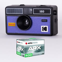 KODAK DA00259 - Pack Appareil Photo KODAK i60 et 1 pellicule 36 poses 400 ISO - Objectif 31 mm - Pour films 35 mm - Bleu
