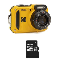 KODAK Pixpro Pack WPZ2 + 1 carte SD Kodak - Compact 16MP étanche à 15m Anti-Choc Video 720p Ecran LCD - Jaune