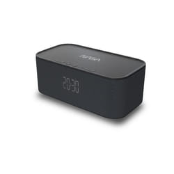 NASA SPC800 - Enceinte Bluetooth Puissante Charge Sans Fil Double Alarme Effet Stéréo Batterie Lithium Horloge Intégrée - Noir